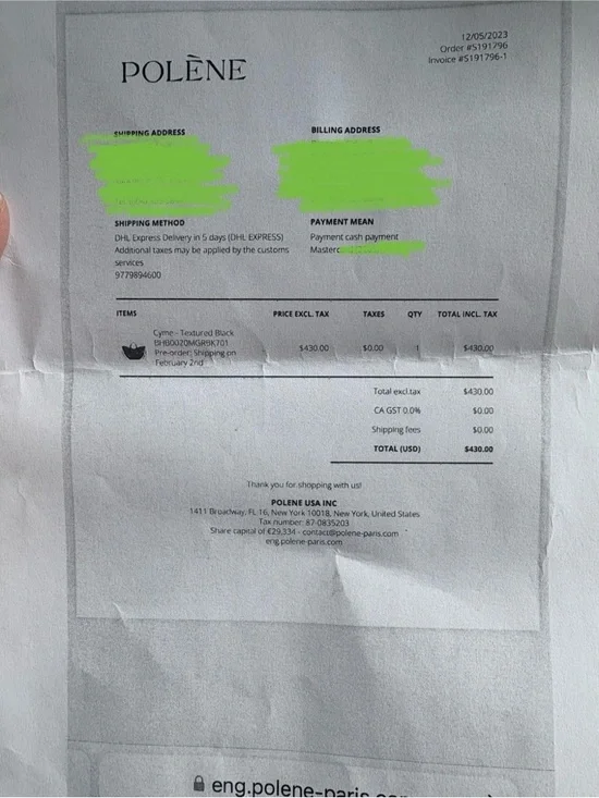 POLENE CHYME $680 - Picture 8 of 9